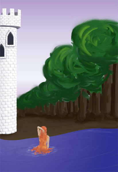 Drowning Rapunzel lake done