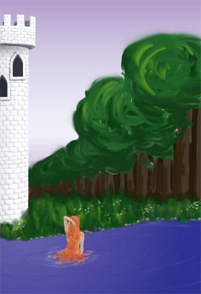 Drowning Rapunzel grass done