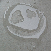 Smiley Water Face by openpad