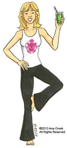 Jocelyne Leach as a Cartoon by Amy Crook